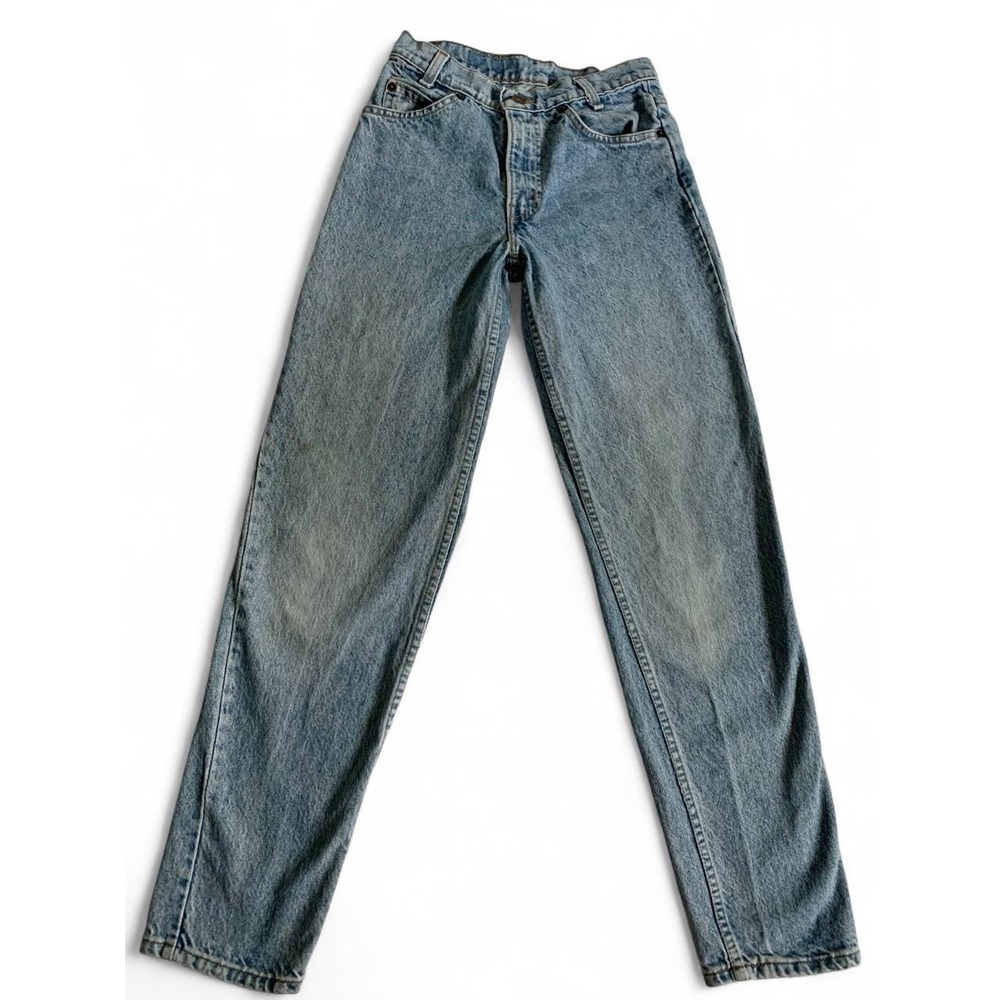 Vintage 1997 Levi's 550 Student Orange Tab Jeans 27×31 USA Made Relaxed Fit 90s
